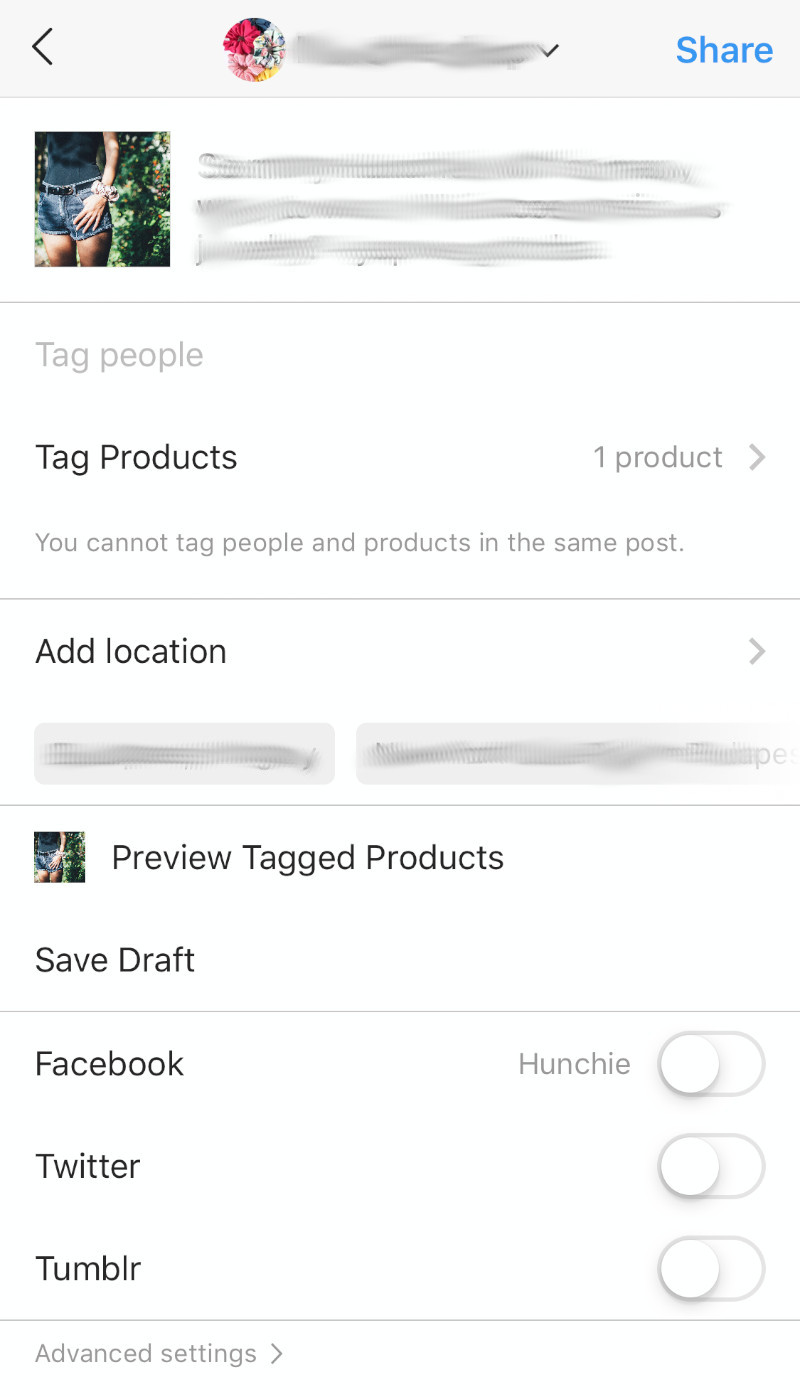 Instagram - Share Products
