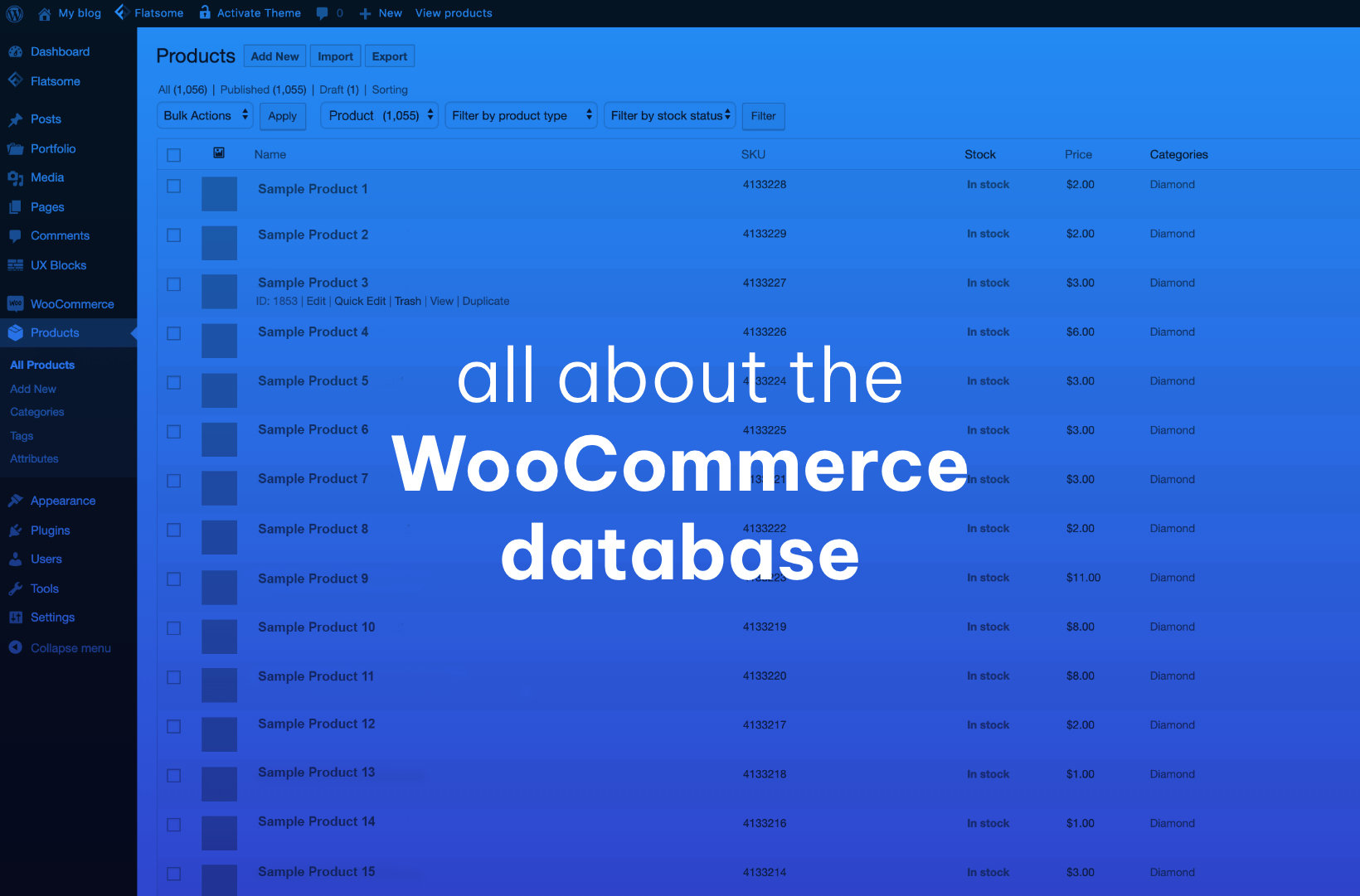 WooCommerce Database