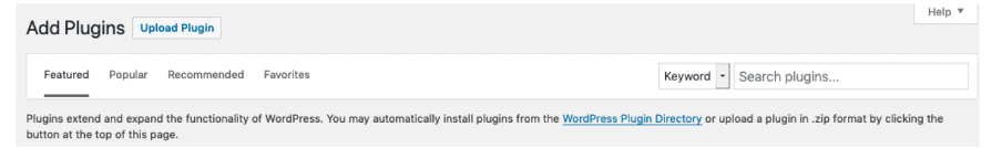 Vaya a Añadir plugins y busque WooCommerce en el panel de control de WordPress.