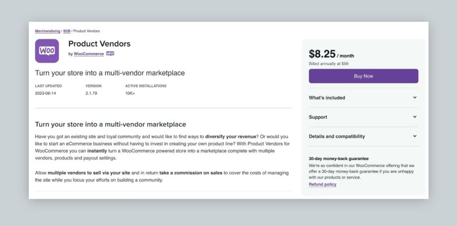 WooCommerce Product Vendors WordPress Plugin