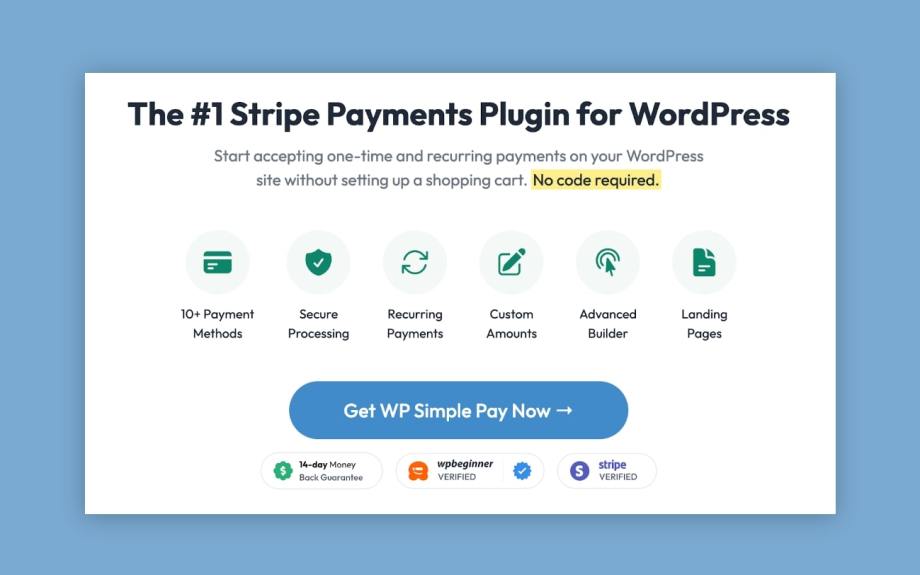 WP Simple Pay Payments Plugin for WordPress