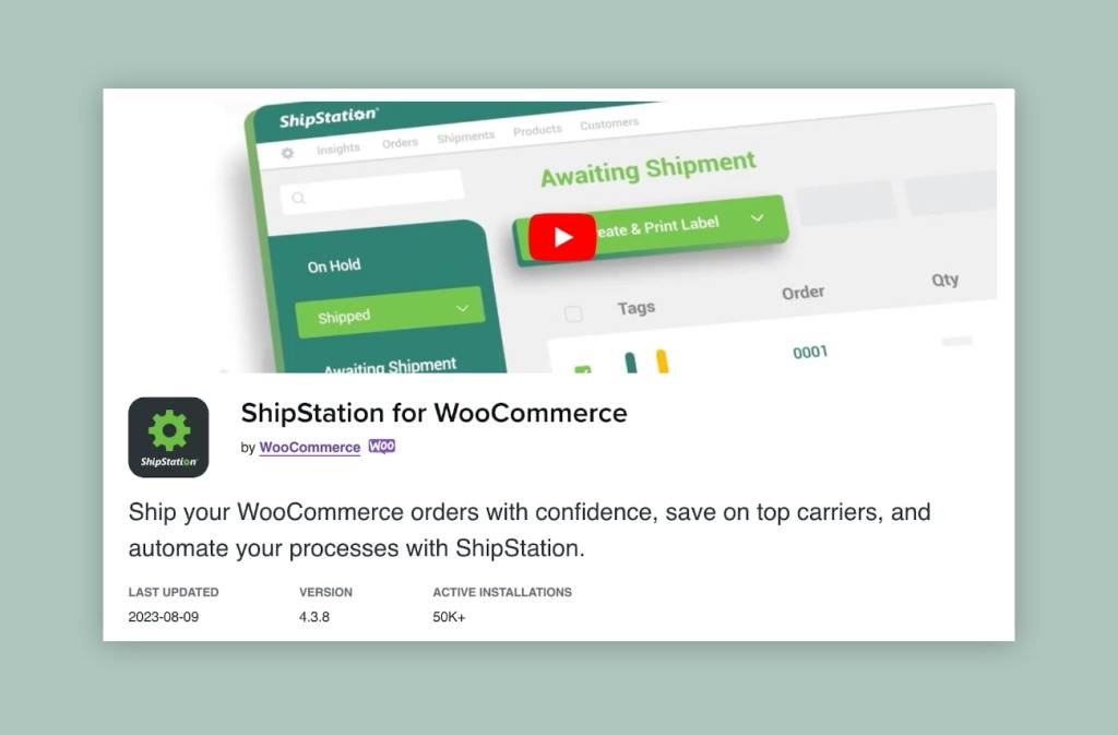 ShipStation for WooCommerce