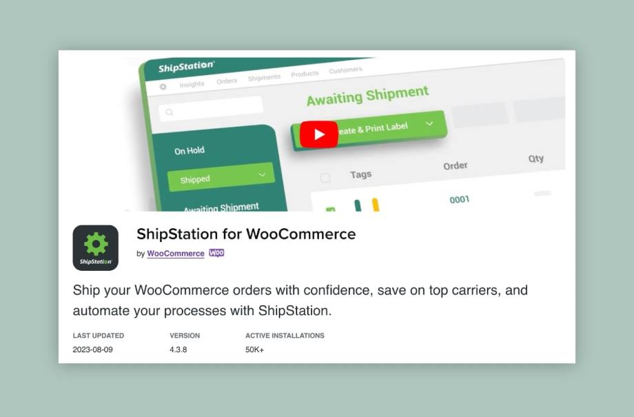 ShipStation for WooCommerce