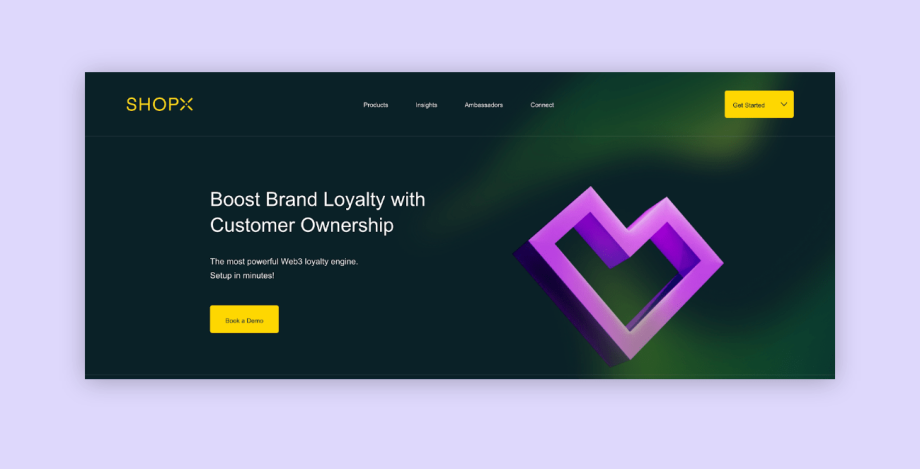 ShopX – Web3 based brand loyalty engine