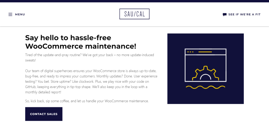 Saucal's managed WooCommerce maintenance service.