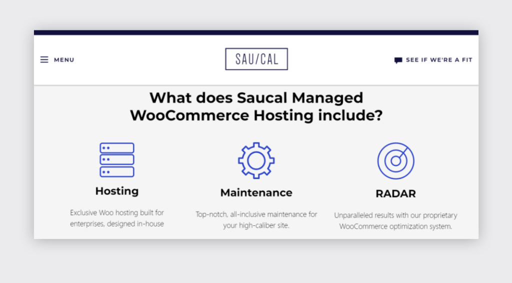 Saucal’s managed WooCommerce hosting.