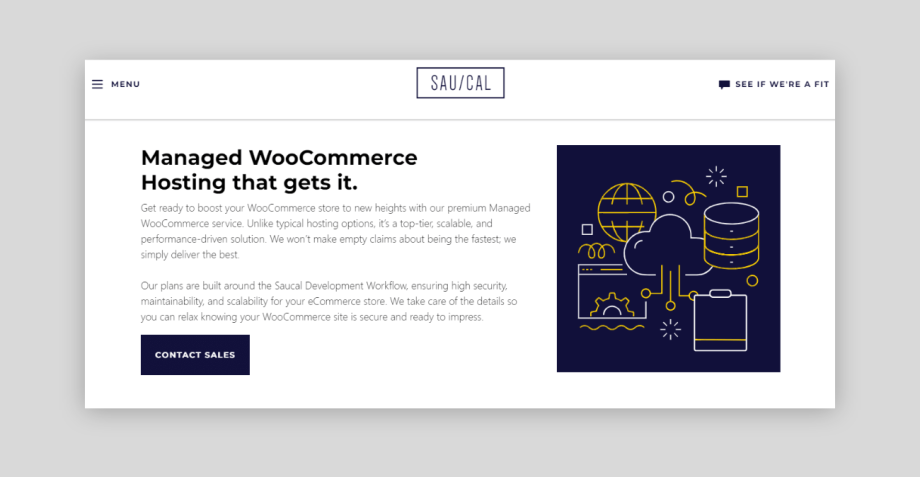 Saucal’s managed WooCommerce hosting.