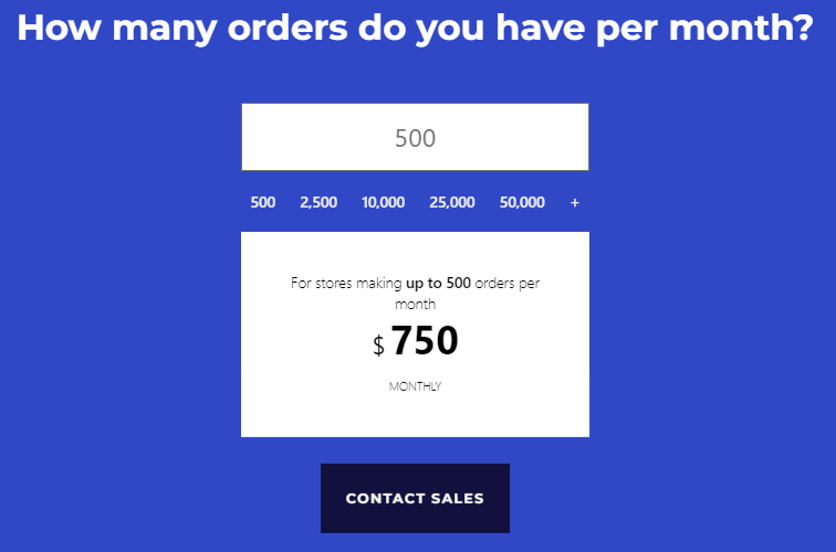 Saucal’s custom pricing.