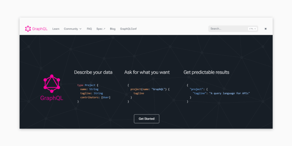 GraphQL’s website.