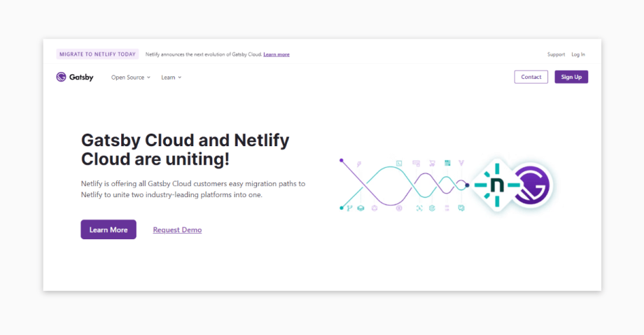 Gatsby – a framework for building fast, scalable websites and applications.