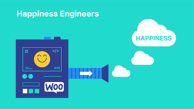 Woo Happiness Engineers Vector Image