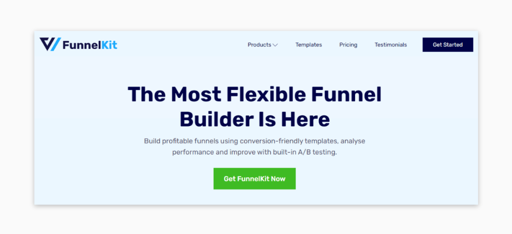 The Funnel Builder by FunnelKit web page.