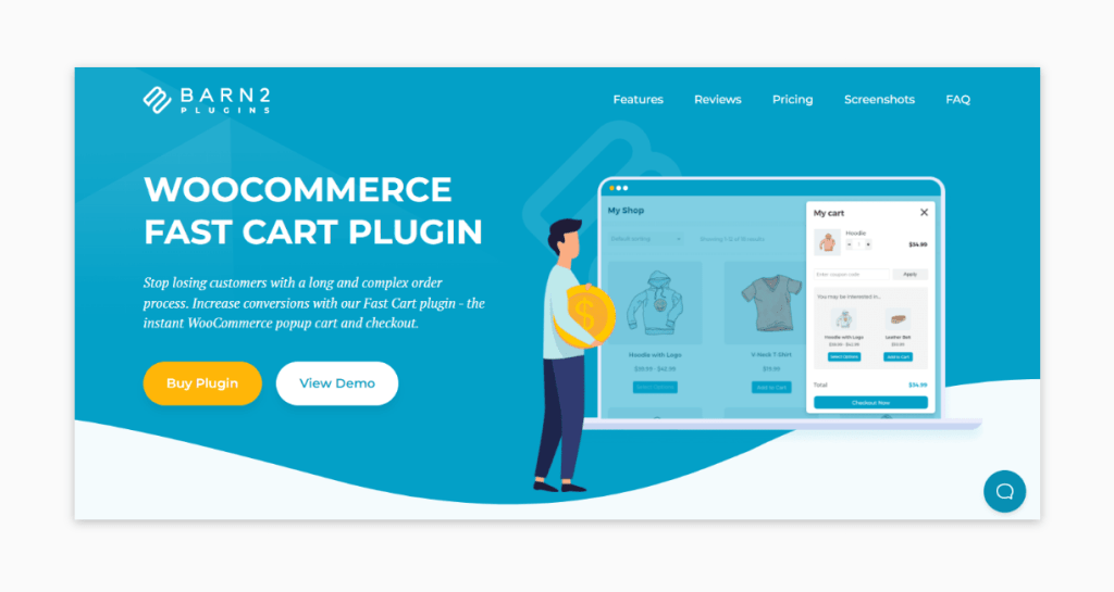 The WooCommerce Fast Cart plugin.